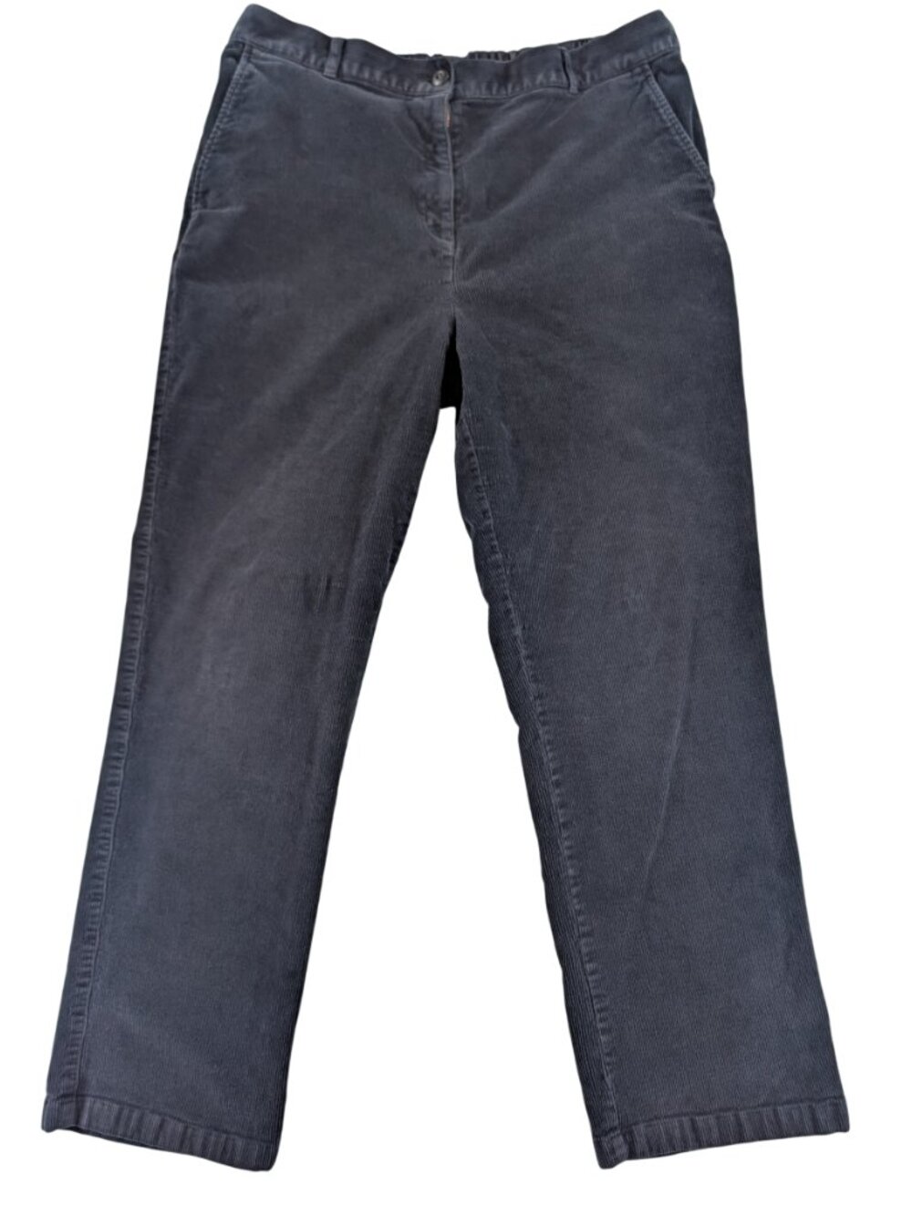 L.L. Bean Corduroy Pants‎ Classic Straight Leg Navy Sz 16R | preppy
